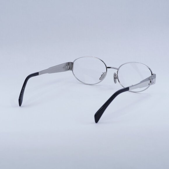 🕶️ New Celine CL50140U 016 Eyeglasses - Shiny Palladium Frame - Picture 9 of 10